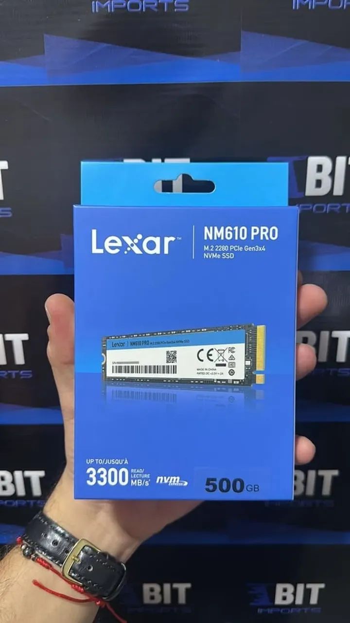 SSD M.2 500GB M.2 Nvme | LEXAR | Novo Lacrado | Gen 3x4