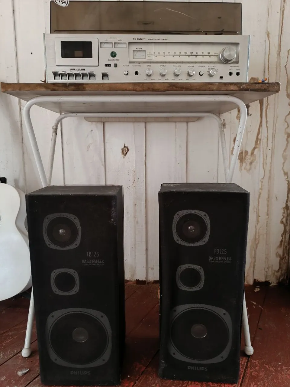 Sistema de Som Vintage Sharp