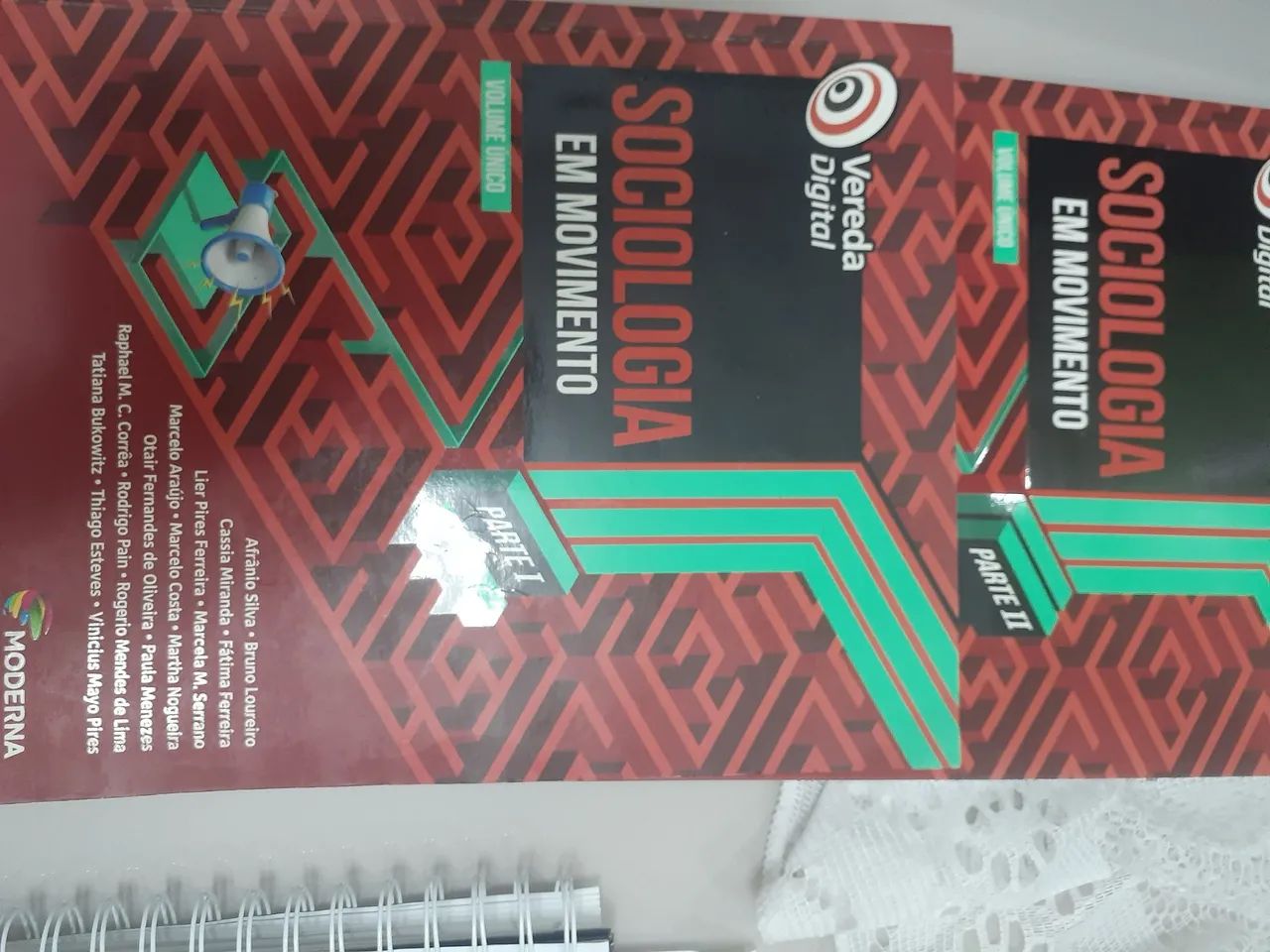 Livro Sociologia em Movimento Vereda Digital com duas partes 
