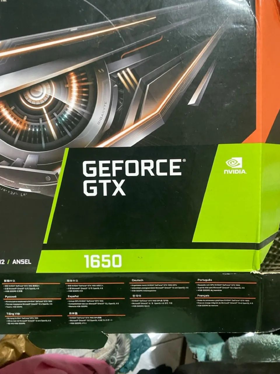 Placa de Vídeo GeForce GTX 1650