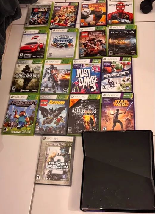 Xbox 360 Slim Preto com 23 Games - Foto 4