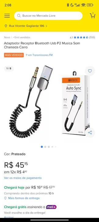 Adaptador Bluetooth para Carro - Auto Sync