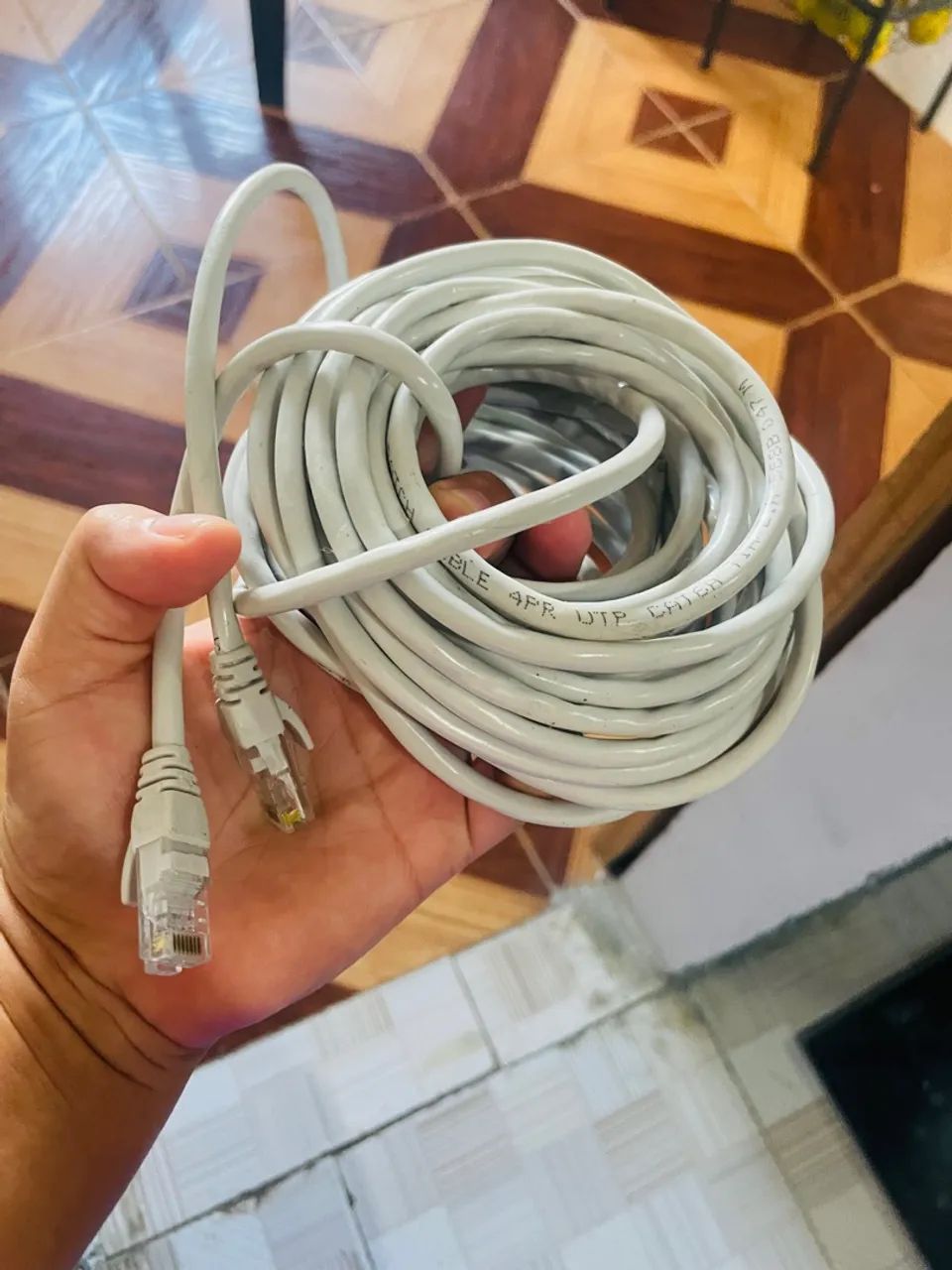 Cabo de Rede LAN Ethernet RJ45 CAT6E 10M  - Foto 2