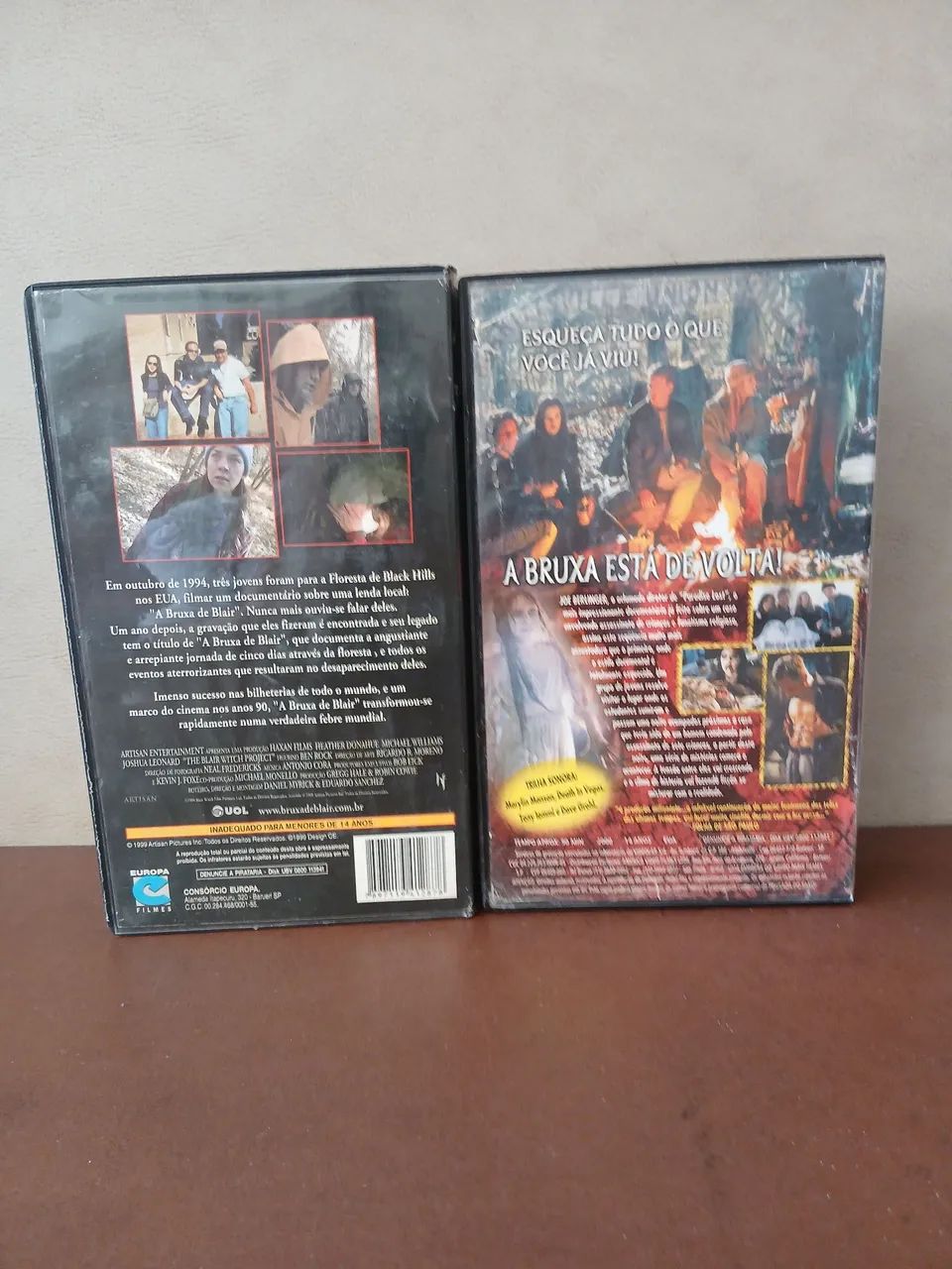 Fitas Vhs A Bruxa de Blair 1 e 2 - Dubladas  - Foto 2
