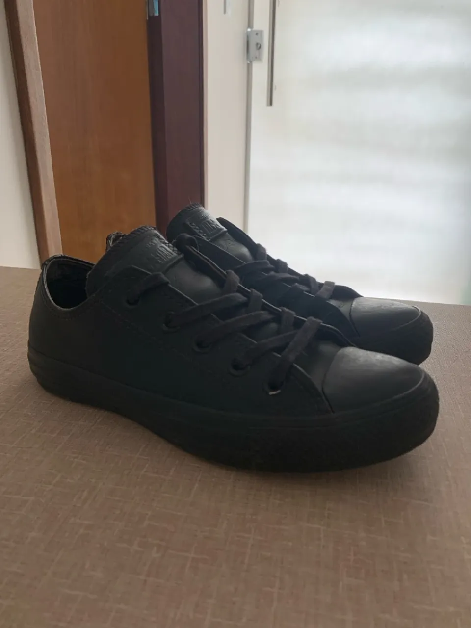 Converse All Star Preto Unissex - Couro
