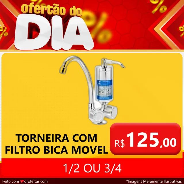 Torneira Giratoria com Filtro Bica Movel - - Foto 5