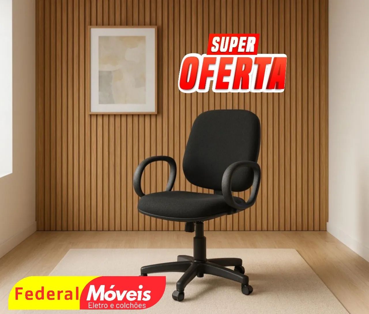 Cadeira Diretor Giratória Curvim - Conforto e praticidade para seu escritório!