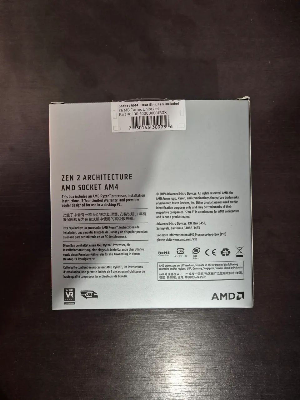 Processador AMD Ryzen 5 3600 Cache 32MB 3.6GHz AM4 - Foto 3