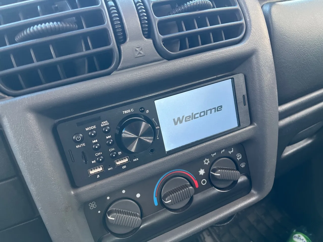 Som Automotivo 7805C 1Din Tela Touch/USB/BT