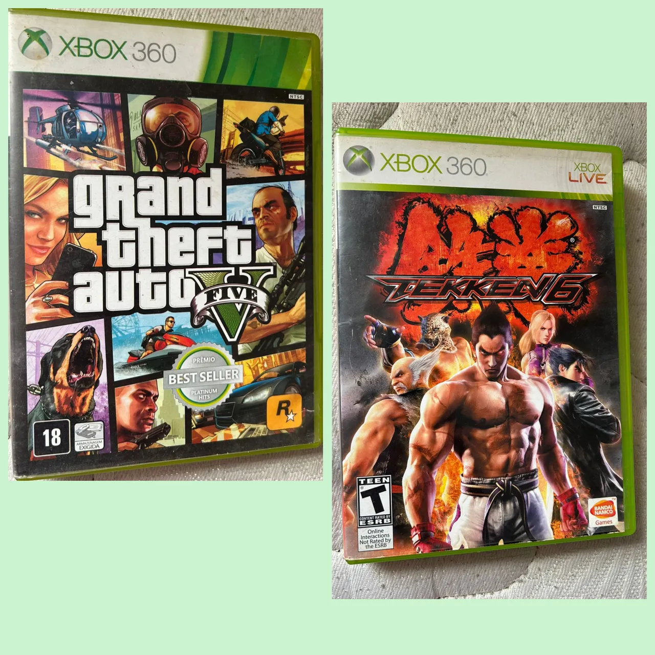 GTA V e Tekken 6 - Xbox 360 originais