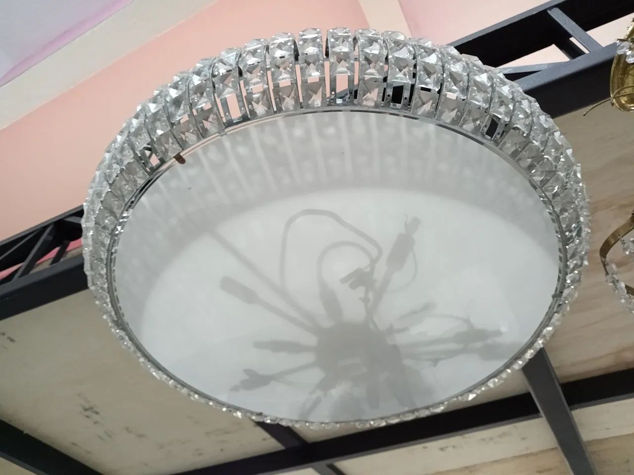 Lustre Suspenso em Cristal e Vidro