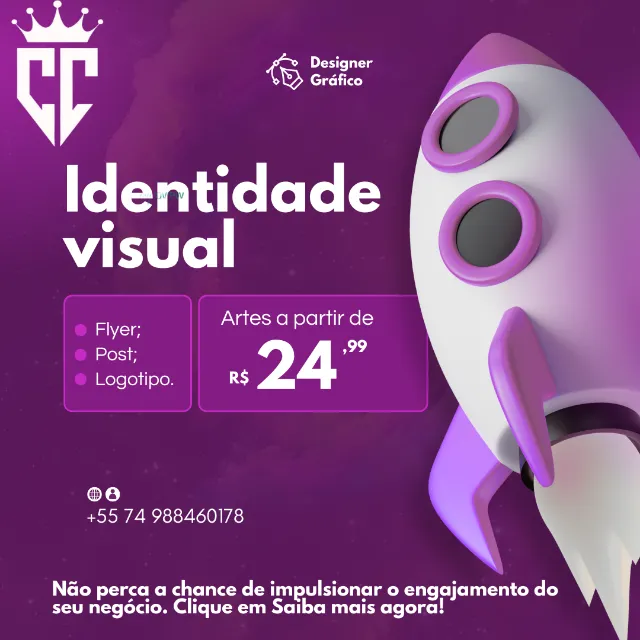 Designer Grafico Com preço extremamente acessivel