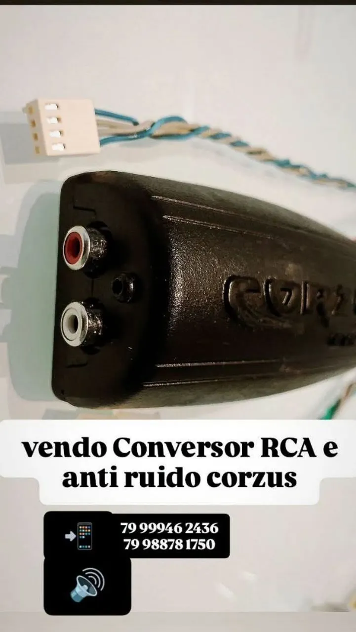 Conversor RCA e anti ruído Corzus