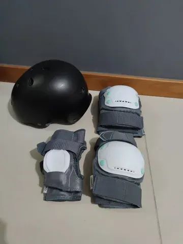 Patins Traxart + Kit de Proteção Oxelo #Pouco Usado - Foto 6