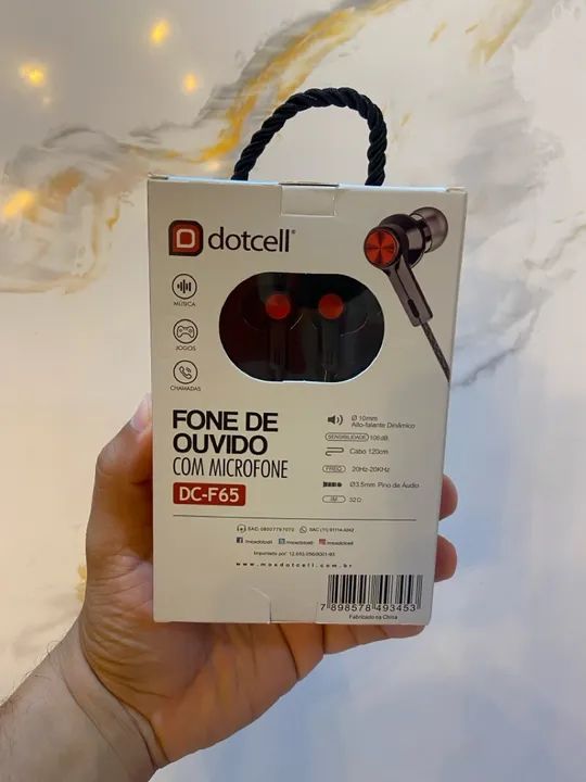 Fone de Ouvido com Microfone Dotcell DC-F65 - Super Bass - Foto 2