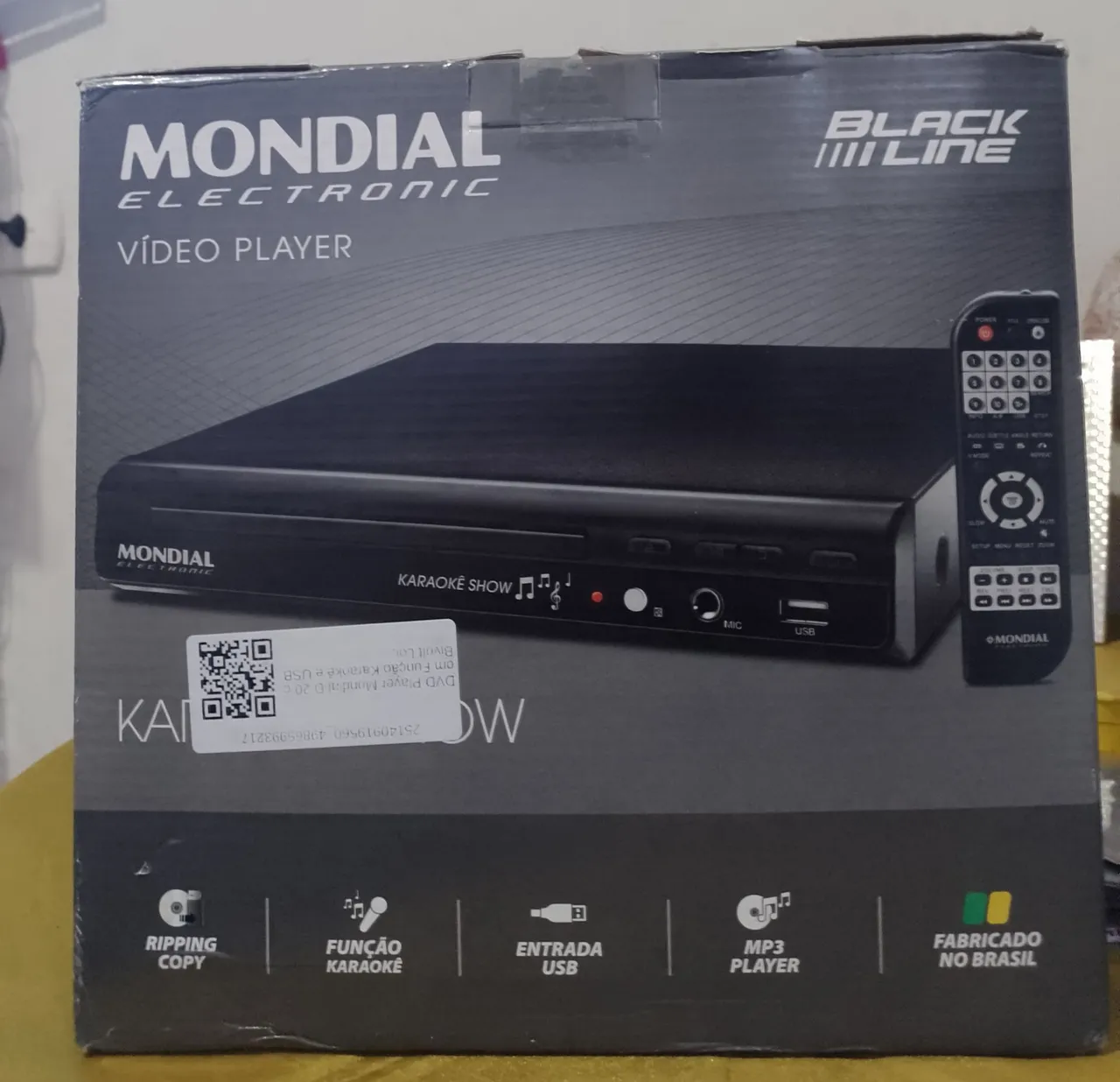 DVD Player Mondial Black Line - Karaokê Show