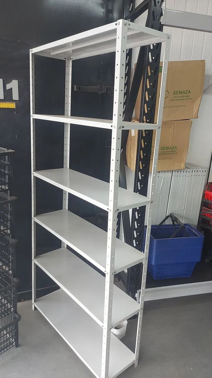 ESTANTE EM ACO de 1.98X92X30CM 6 PRAT A VISTA R$ 320. * - Foto 2
