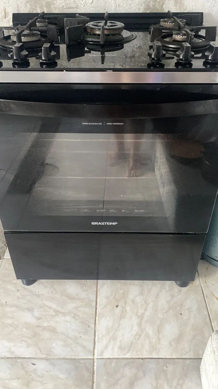 Fogão Brastemp 5 Bocas mesa de vidro  - Foto 2