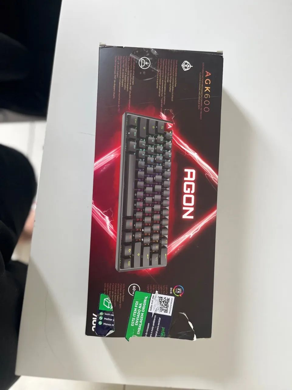 Teclado Mecânico Gamer AGON AGK600 60% RGB - Foto 2