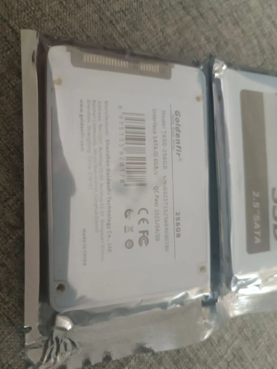 SSD 256 gb novo - Foto 2
