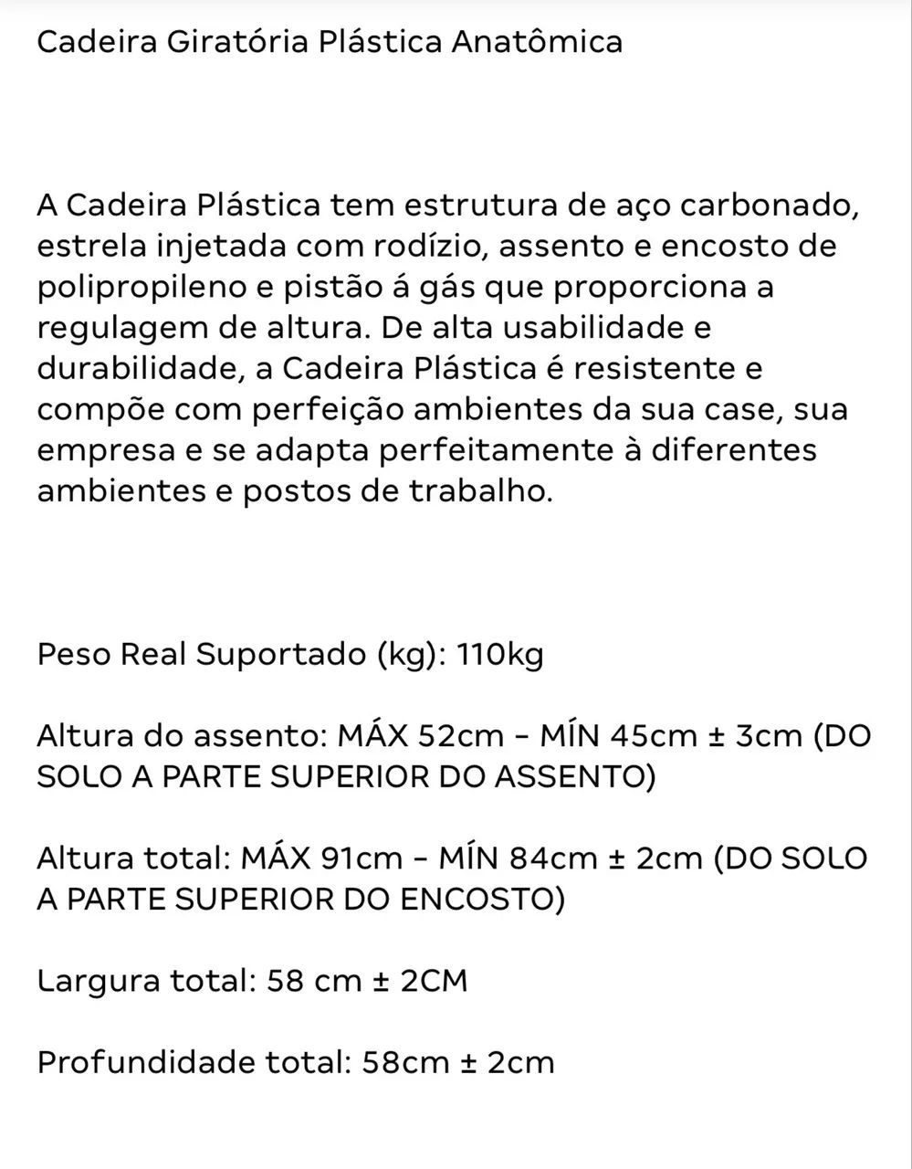 Cadeira de escritório  - Foto 6