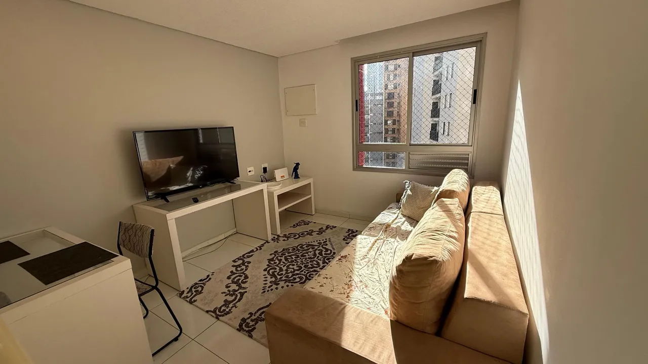 Apartamento mobiliado 1 quarto no centro para locação 