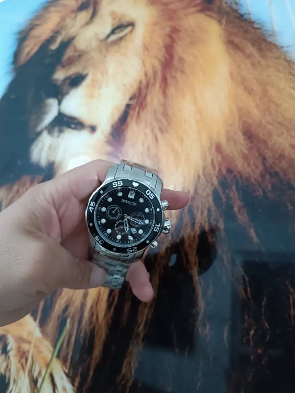 Relógio INVICTA Pro Diver Prata Modelo 0069 ENTREGAMOS  - Foto 4