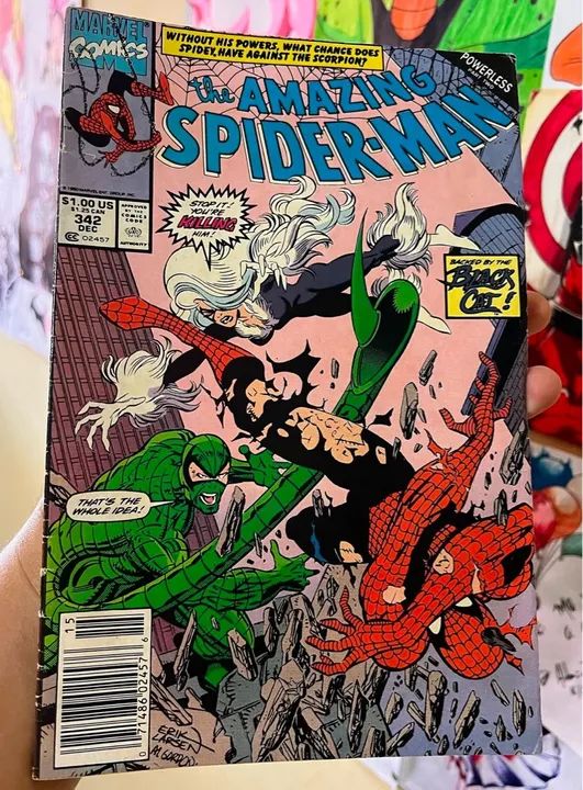Amazing Spider Man #342 de 1990 e The spectacular spider-man #250 de 1997 hqsem inglês - Foto 3