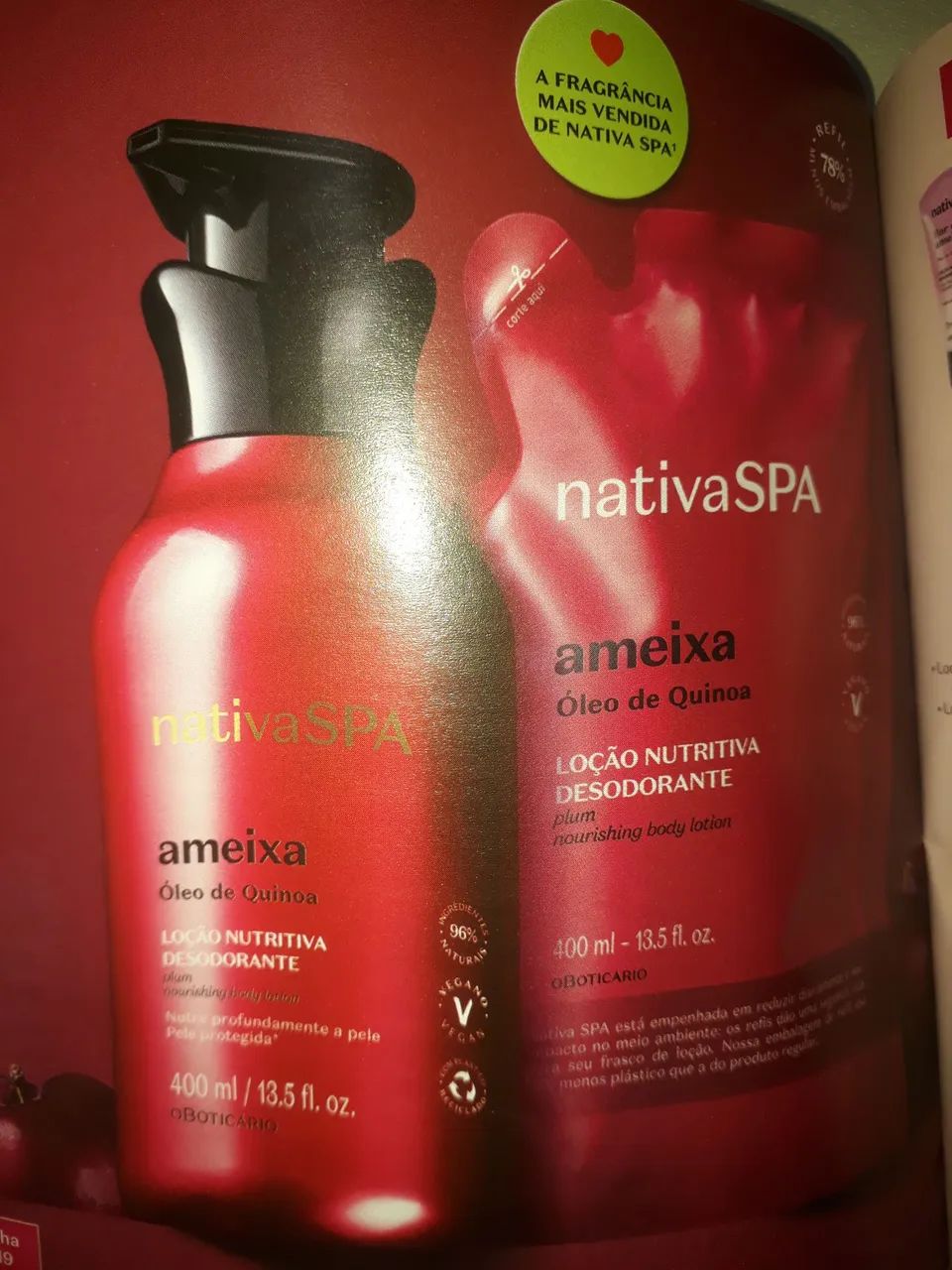 Loção Nutritiva Desodorante Ameixa Nativa SPA 400 ml