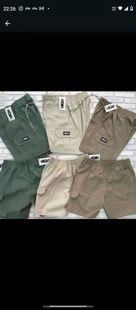 Shorts Cargo High - Cores Variadas - Foto 3