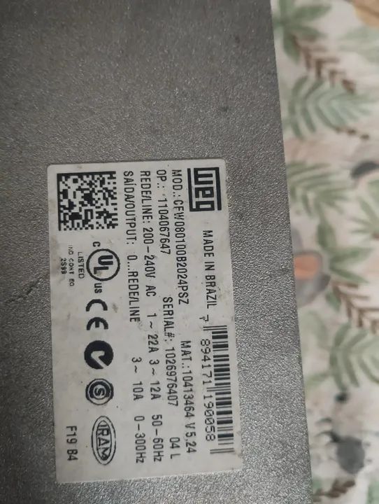 Iversor de Frequência Weg CFW08  - Foto 2