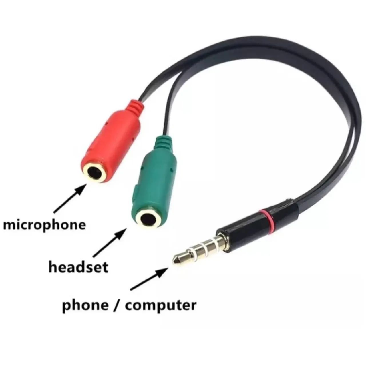 Cabo P2 para 2 P2 - Extensor de Áudio - Foto 4