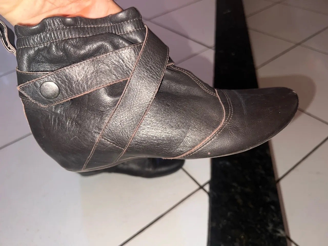Bota de Couro de carneiro da Arezzo