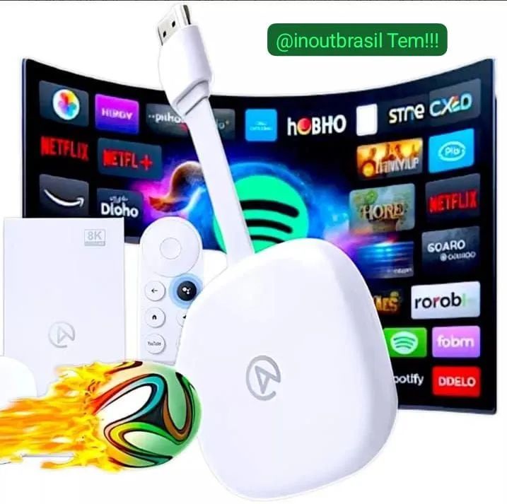 Chromecast com Google TV 4K - Novo - Lacrado - TVs - Centro