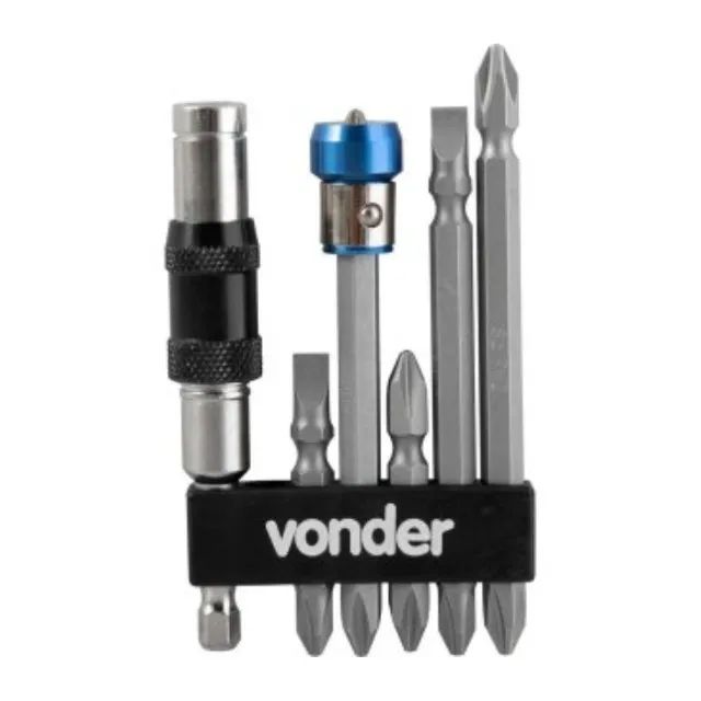 Jogo de Ponteira Bits com Extensor Magnético 8 Peças Vonder