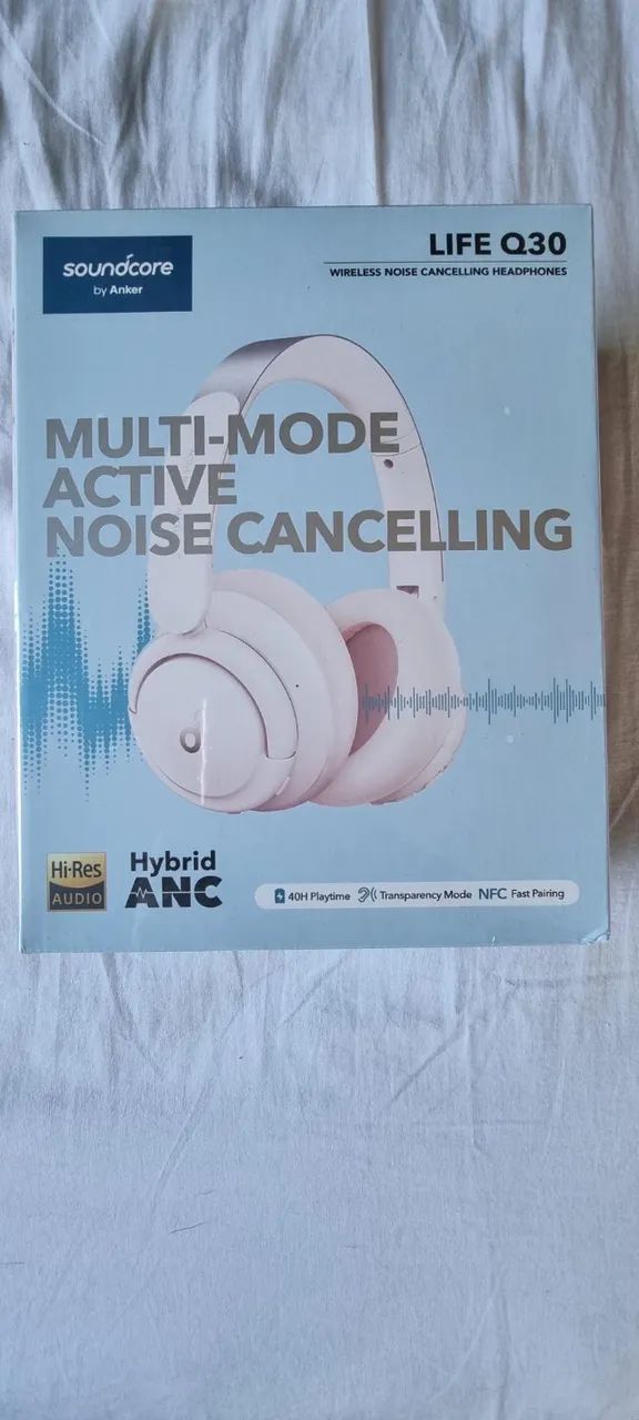 Fone de Ouvido Anker Q30 - Preto - Rosa - Azul - Lacrado - Original