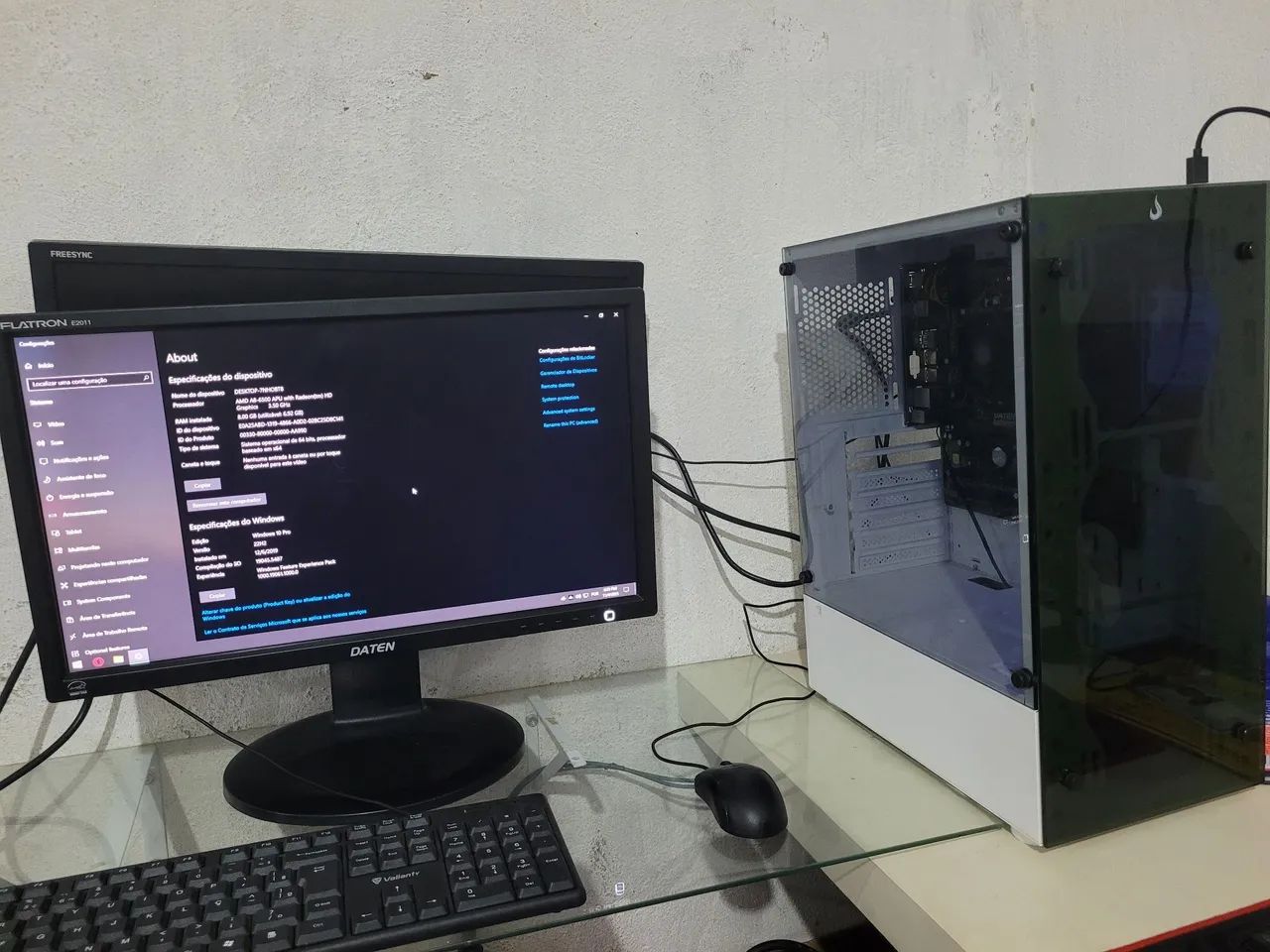 PC gamer completo amd a8 6500b placa de vídeo hd8570D 8gb ram - Foto 3
