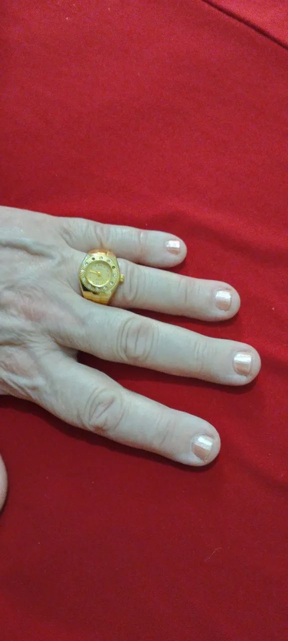 Anel/Relógio, OPORTUNIDADE Dourado. Lindíssimo,  Raríssimo. 