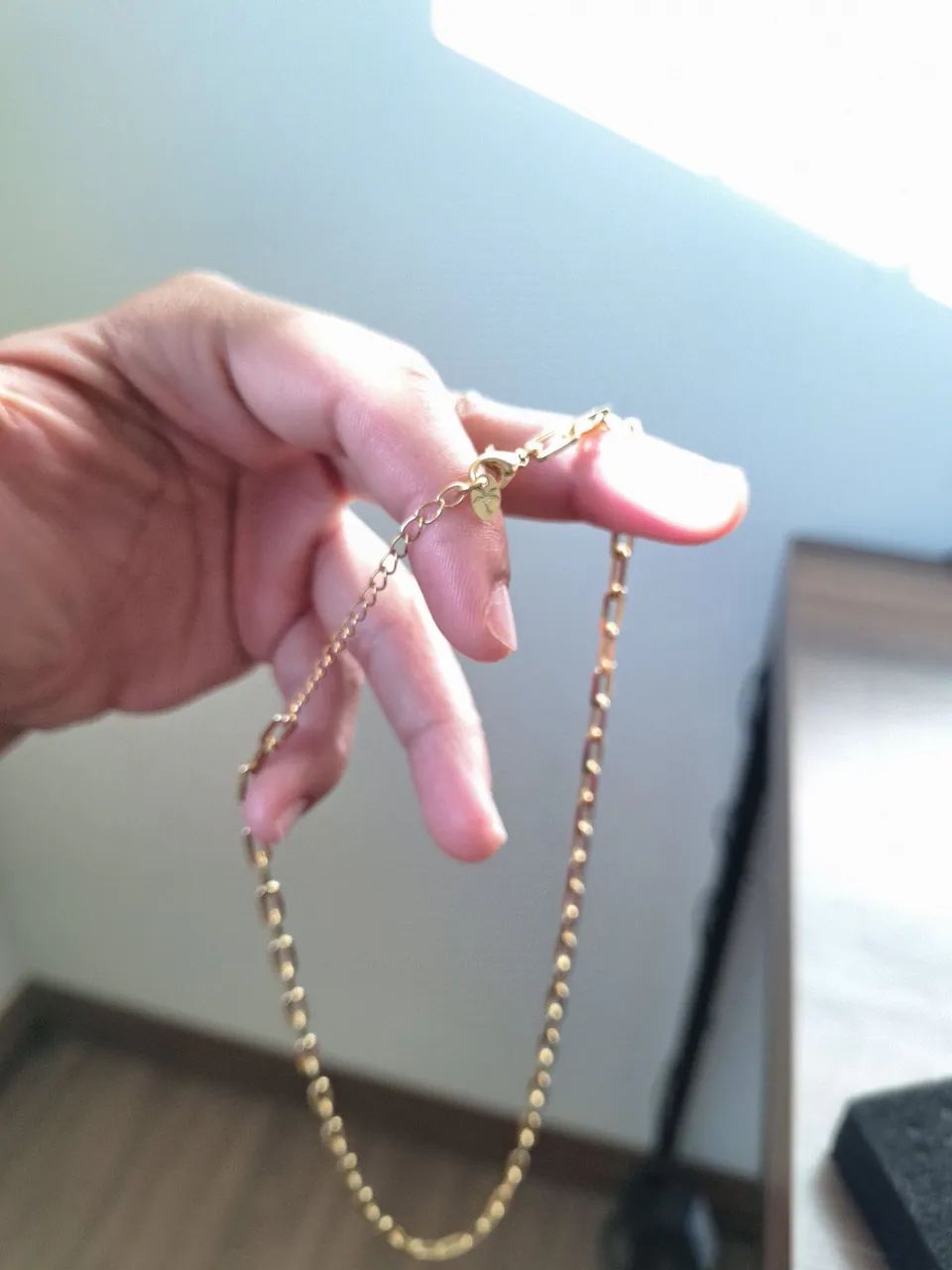 Corrente cartier banhado a ouro 