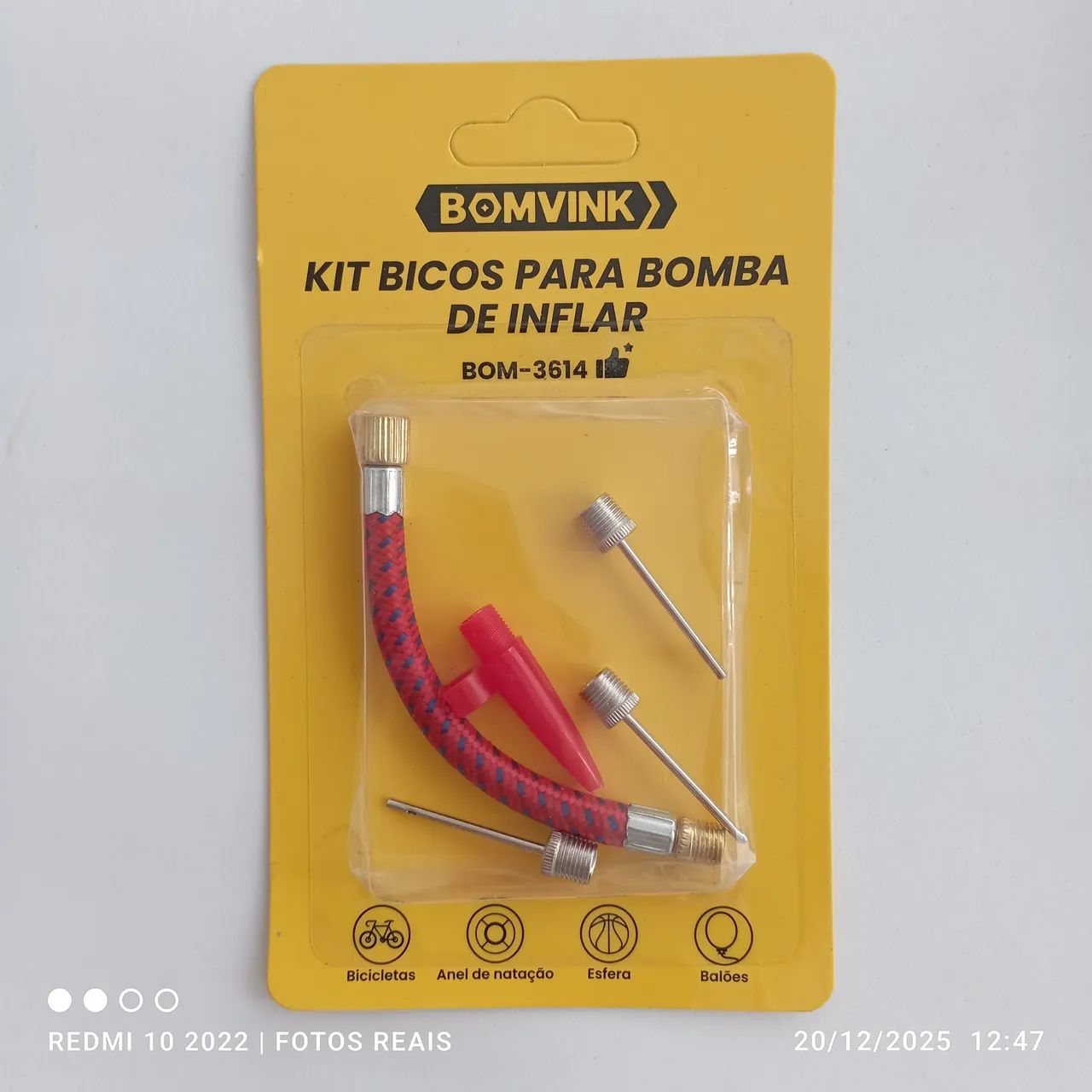 Kit Bicos adaptadores p/ Bomba bike 