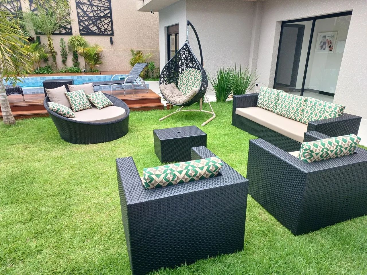 Conjunto de Sofá e Poltronas para Área Externa - Foto 3