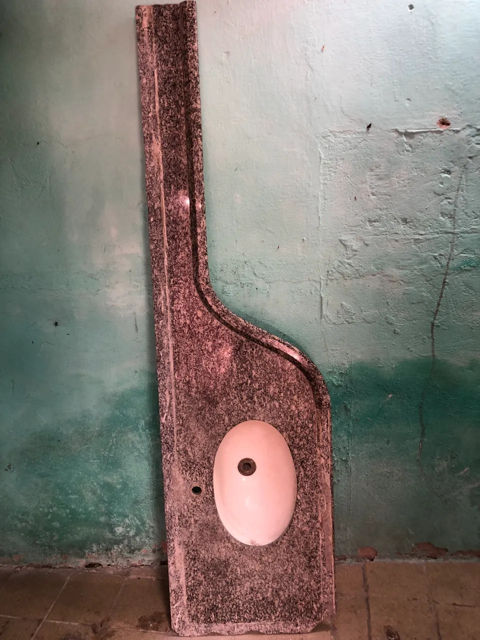 Pia para banheiro mármore granito preto com branco  - Foto 3