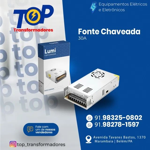 Fonte chaveada 30A 12v (som automotivo)
