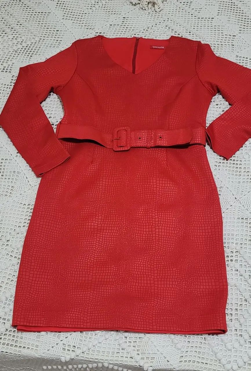 Vestido Vermelho Talita kume  - Foto 4