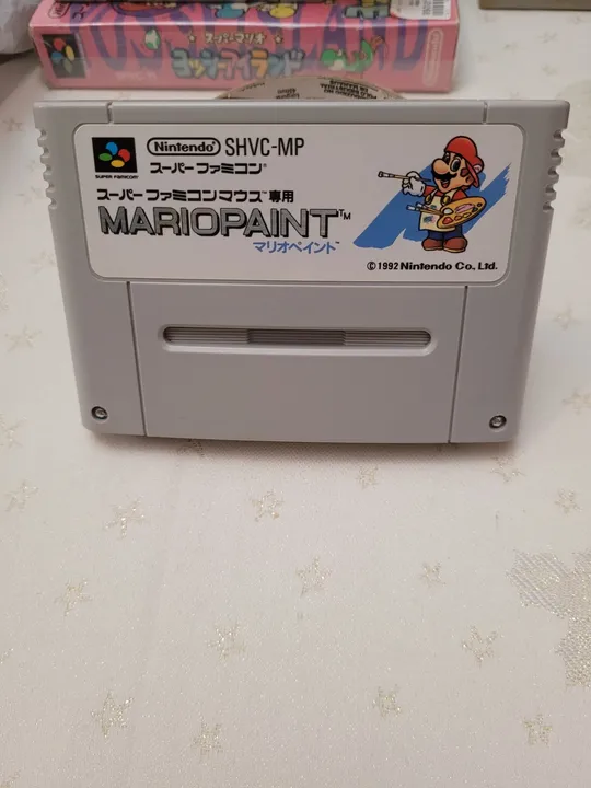 Mario Paint Super Famicom Original Japonês em ótimo estado