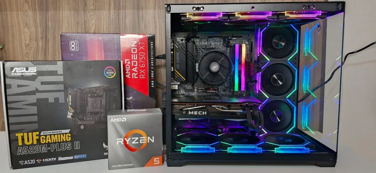 Pc Gamer completo Ryzen 5 5600 RTX 4060 ti 8gb Ram Ddr4