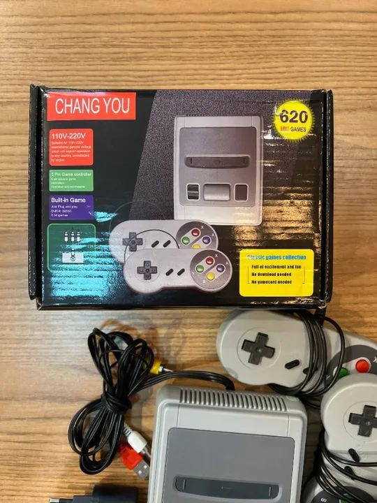 Mini Video Game Emulador Com 620 Jogos e 02 Controles - Foto 3