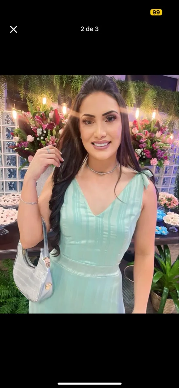 Vestido verde Mint de festa, casamento formatura