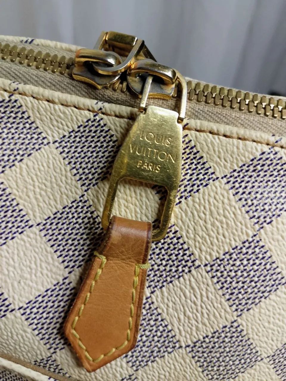 Bolsa Louis Vuitton Figheri PM - Damier Azur Original - Foto 5