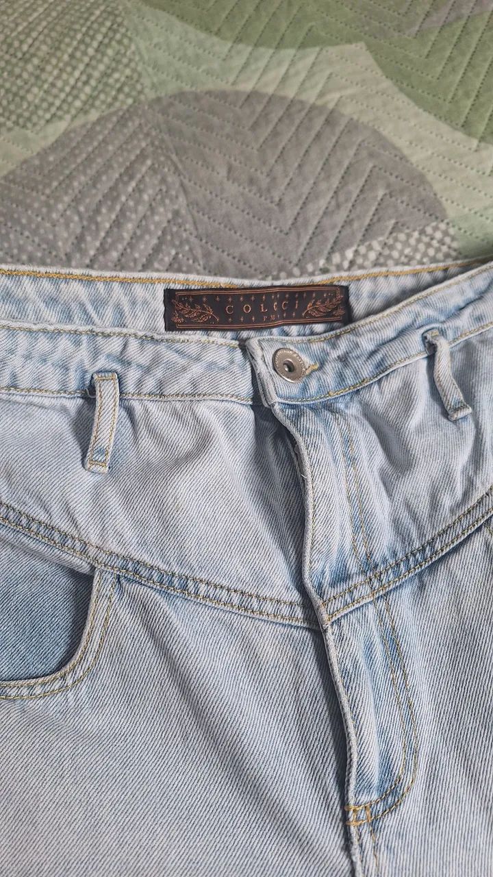 Calça jeans clara feminina - Foto 2